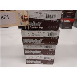 40 Rnds Kent 10 Point 3 in 12 Gauge Precision Slug