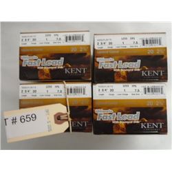 100 Rnds Kent Ultimate Fast Lead 2 3/4 in, 7.5 Shot, 1 Load 20 Gauge Diamond Shot Upland Game