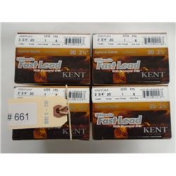 100 Rnds Kent Ultimate Fast Lead 2 3/4 in, 6 Shot, 1  Load 20 Gauge Diamond Shot Upland Game
