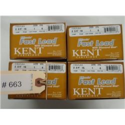 100 Rnds Kent Ultimate Fast Lead 2 3/4 in, 6 Shot, 1  Load 16 Gauge Diamond Shot Upland Game