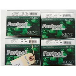 100 Rnds Kent Fasteel 3 1/2 in, BB Shot, 1 3/8  Load 12 Gauge Precision Steel Waterfowl