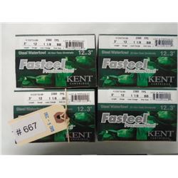100 Rnds Kent Fasteel 3 in, BB Shot, 1 1/8  Load 12 Gauge Precision Steel Waterfowl