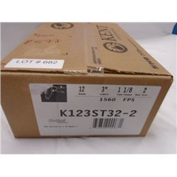 Case, 250 Rnds, Kent Fasteel 3 in, 2 Shot, 1 1/8 load  12 Gauge Precision Steel