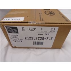 Case, 250 Rnds, Kent Sporting Velocity 2 3/4 in, 7.5 Shot, 1  load  12 Gauge Diamond Shot