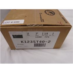 Case, 250 Rnds, Kent Fasteel 3 in, 2 Shot, 1 3/8 load  12 Gauge Precision Steel