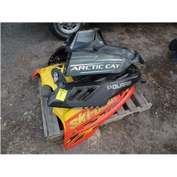Pallet of 5 snowmobile hoods