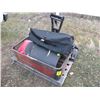 Image 1 : Pallet w/drop basket, ATV plow, rack bags & misc