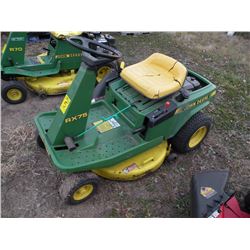 1989 John Deere RX 75 rear engine rider SN#-Unable to Verify