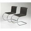 Image 1 : Ludwig Mies van der Rohe, MR10 chairs, pair, Berliner Metallgewerbe Josef Muller or Bamberg M...