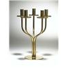 Image 1 : Hayno Focken, candleholder, Germany, 1950s, brass, 10"dia x 14"h, Impressed mark., 50...