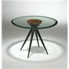 Image 1 : Pietro Chiesa, occasional table, Fontana Arte, Italy, 1950s, glass, walnut, lacquered woo...