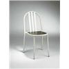 Image 1 : Robert Mallet-Stevens, chair, France, c.1928, enameled steel, canvas over wood, 16"w x 20...