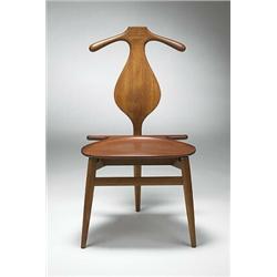 Hans Wegner, Valet chair, Johannes Hansen, Denmark, c.9153, teak, 20"w x 19.25"d x 37"h...