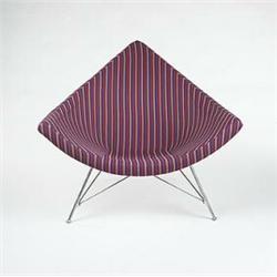 George Nelson, Coconut chair, Herman Miller, USA, c.1956, painted and chromed steel, wool...