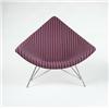 Image 1 : George Nelson, Coconut chair, Herman Miller, USA, c.1956, painted and chromed steel, wool...