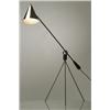 Image 1 : Gilbert Watrous, floor lamp, Heifetz Manufacturing Company, USA, 1951, brass, enameled me...