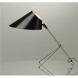 Anthony Incolia, table lamp, Heifetz Manufacturing Company, USA, 1951, steel, enameled me...