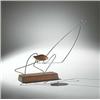 Image 1 : Yasha Heifetz, untitled, USA, c.1951, cherry wood, nickel, 20"w x 4.5"d x 15.5"h, Impre...