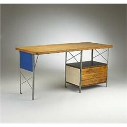 Charles and Ray Eames, ESU desk, Herman Miller, USA, c.1950, ash, zinc, masonite, plywood...