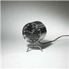 Image 1 : George Nelson, table clock, Howard Miller Clock Company, USA, 1950s, brushed steel, lucit...