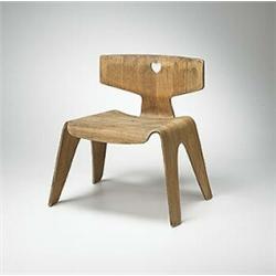 Charles and Ray Eames, child's chair, Evans Products, USA, 1945, birch plywood, 13.25"w...