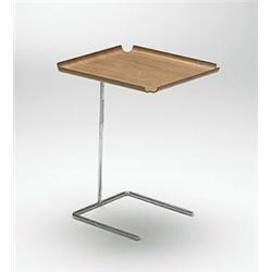George Nelson, adjustable tray table, Herman Miller, USA, c.1948, walnut, chrome steel<br...