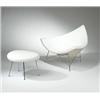 Image 1 : George Nelson, Coconut chair and ottoman, Herman Miller, USA, c. 1955, enameled and chrom...