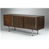 Image 1 : Gianfranco Frattini, credenza, Bernini, Italy, c. 1960, rosewood, steel, 61"w x 20"d x ...