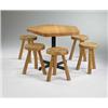 Image 1 : Charlotte Perriand, dining table for the L'Arcs Apartments, Paris, France, 1961, pine, enam...