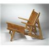 Image 1 : Borge Mogensen, Hunting chair, Cabinetmakers Erhard Rasmussen, Denmark, c.1950, teak, lea...