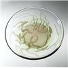 Image 1 : Edward Hald, Graal Fish plate, Orrefors, Sweden, 1939, 11.25"dia, Engraved: [Orrefors S...