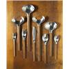 Image 1 : Jens Quistgaard, Toke flatware, Dansk, Denmark, 1958, stainless steel, bamboo, 14 five-...