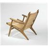 Image 1 : Hans Wegner, Easy Chair #27, Carl Hansen & Son, Denmark, 1949, teak, caning, 28"w x 30....