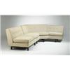 Image 1 : Edward Wormley, sectional sofa, Dunbar, USA, c. 1957, mahogany, upholstery, 130"w x 69"...