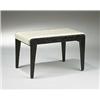 Image 1 : Paul Laszlo, bench, Laszlo, Inc., USA, 1950s, ebonized wood, leather, 26"w x 16.5"d x 1...