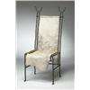 Image 1 : Garouste & Bonetti, Barbare chair, For Neotu, Paris, France, 1981, bronze, hide, leather<...