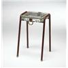 Image 1 : Jacques Adnet, table, In Collaboration With Hermes, France, 1950s, leather over iron, bra...