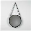 Image 1 : Jacques Adnet, wall mirror, In Collaboration With Hermes, France, c.1950s, leather over s...