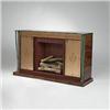 Image 1 : Fontana Arte, fireplace cabinet, Italy, 1950s, rosewood, walnut, various mirrored and color...