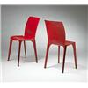 Image 1 : Marco Zanuso, Lambda chairs, pair, Ollpa, Italy, 1962, stamped and enameled metal, 19"w...