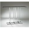 Image 1 : Gilbert Rohde, console table, Troy Sunshade, USA, 1930s, flat-band and tubular chrome ste...