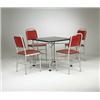 Image 1 : Warren McArthur, dining table and chairs, Warren McArthur, USA, 1930s, anodized aluminum,...