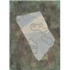 Image 1 : Jean Hans Arp, untitled, c.1945, paper collage and oil on paper, 8.5 x 6.25, Signed on ...