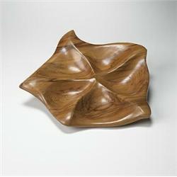 Russel Wright, Oceana bowl, Klise Wood Working, USA, c.1935, cherry, 12"w x 13"d x 2"h<...