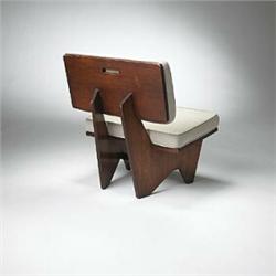 Frank Lloyd Wright, lounge chair from the Robert Winn House in Kalamazoo, Michigan USA, 1949 pi...