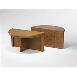 William Wesley Peters, tables for the Sorenson residence, USA, 1963, oak, 24"w x 12"d x 1...