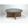 Image 1 : Frank Lloyd Wright, coffee table, Heritage Henredon, USA, 1955, mahogany, slate, 36"dia...