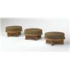 Image 1 : William Wesley Peters, stools for the Sorenson residence, set of three, USA, 1963, oak, uph...
