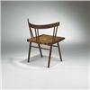 Image 1 : George Nakashima, prototype Grass Seated Chair, USA, 1947, walnut, bailing twine, 24.5"w ...