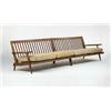 Image 1 : George Nakashima, sofa, USA, c. 1951, walnut, upholstery, 125"w x 29.5"d x 28"h, A stun...